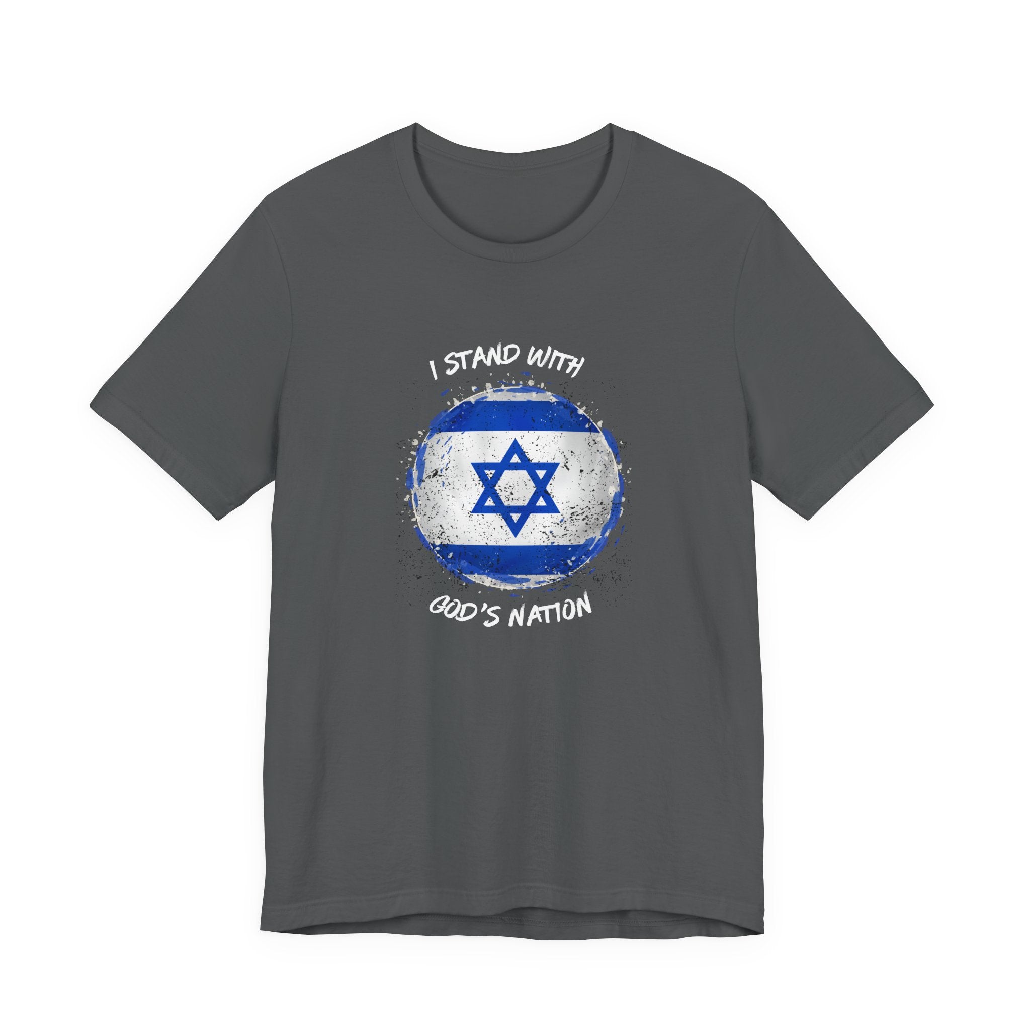 I Stand With God’s Nation Israel T‑Shirt — Star of David Support Tee