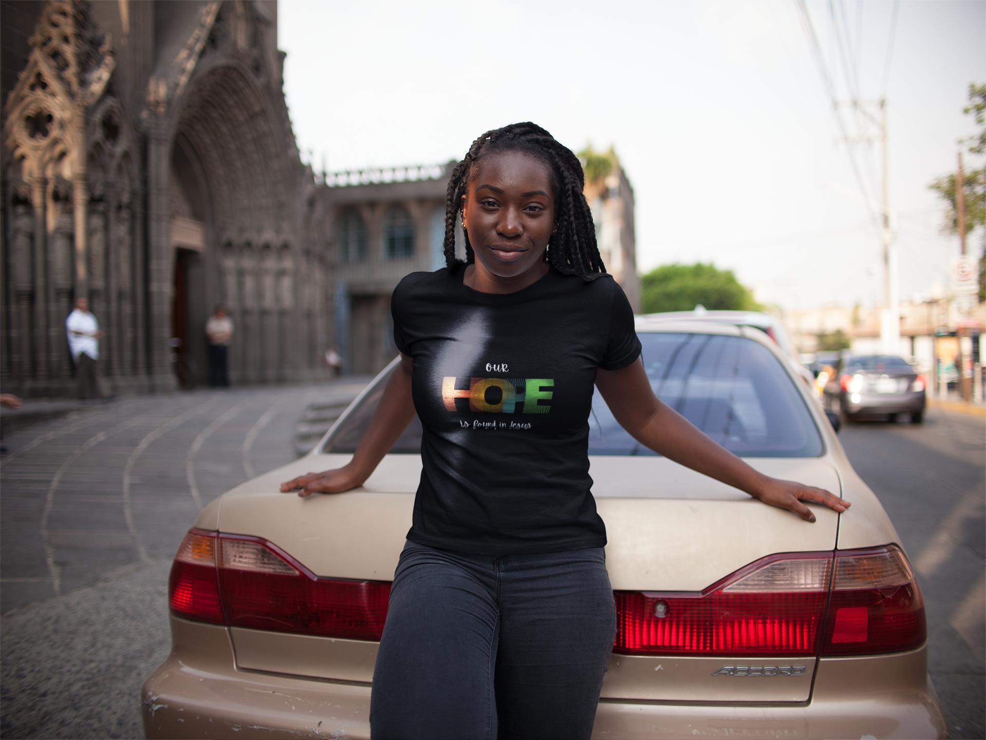 Hope Is Found in Jesus Tee — Christian Inspirational Short Sleeve Shirt