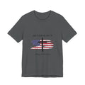American by Birth, Christian by Faith T-Shirt — Flag & Cross Graphic Tee